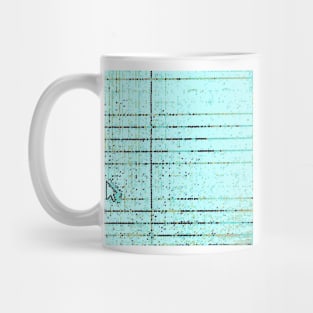 Cursive Blue Mug